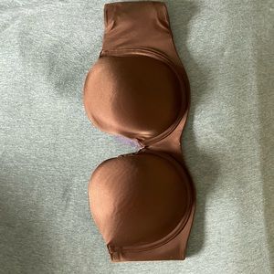 Brown strapless Savage X fenty bra